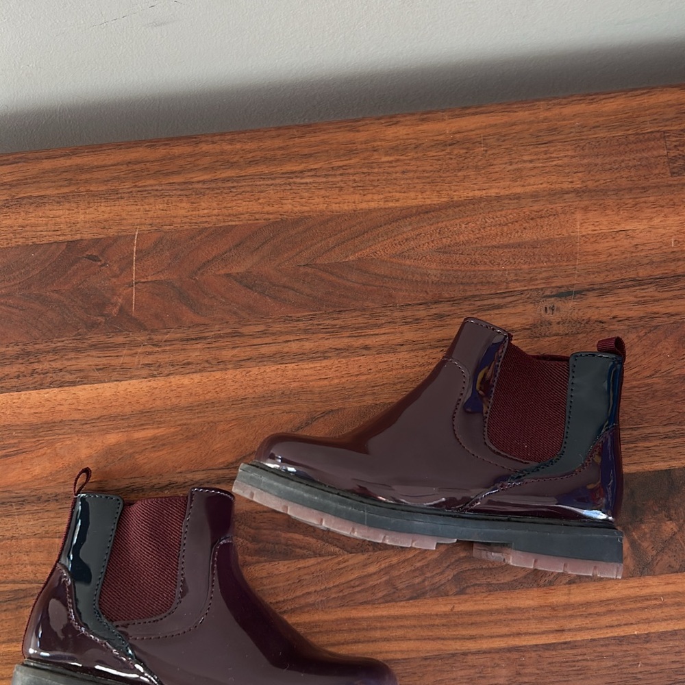 Zara Kids Burgundy Chelsea Boots